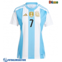 Fotballdrakt Dame Argentina Rodrigo De Paul #7 Hjemmedrakt Copa America 2024 Kortermet